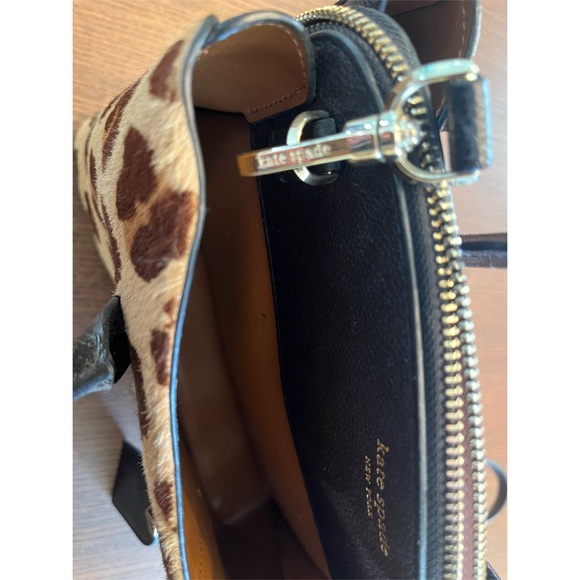 Kate Spade Medium Margaux Leopard Print leather convertible satchel - Picture 7 of 10